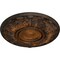 Ekena Millwork Whitman Ceiling Medallion (For Canopies up to 3 3/4"), Hand-Painted Rust, 13"OD x 1 3/8"P CM13WHRUS - alternate 3